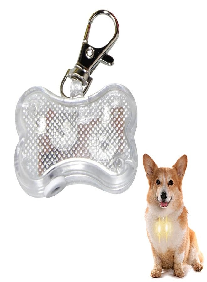 Qpets® Dog Collar Charms, LED 7-Color Dog Collar Charm with Switch, Waterproof Key Chain Charm Bag Accessory Pet Protection Charms for Dogs, Cats, Horses, And More (Bone Shape) - Image 1
